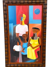 GRAHAM KNUTTEL STYLE PORTRAIT  PAINTING 48"