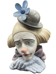 LLADRO PENSIVE CLOWN FIGURINE 5130 10.75"