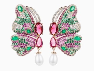 NEW!! EYECANDY ADONIS BUTTERFLY EARRINGS