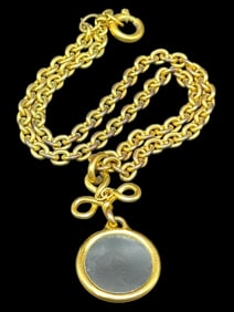 VINTAGE CHANEL LOOP NECKLACE 30"