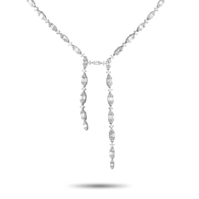 14K WHITE GOLD 4.80CT DIAMOND NECKLACE
