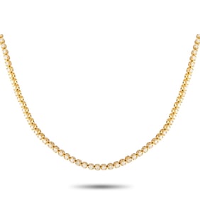 14K YELLOW GOLD 4.0CT DIAMOND NECKLACE