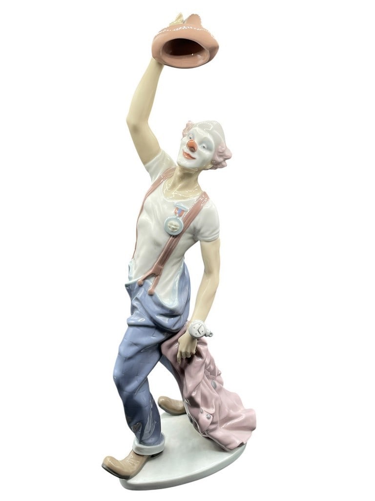 LLADRO HATS OFF TO FUN CLOWN PORCELAIN FIGURE 16" (1 of 7)
