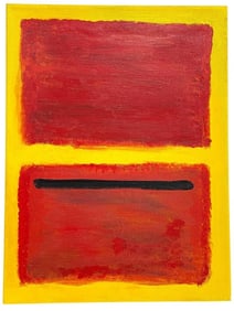 MANNER OF MARK ROTHKO OIL PAINTING 16"