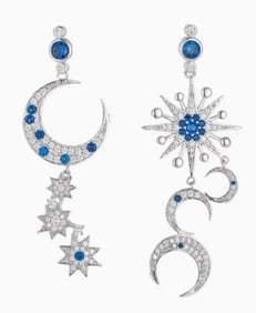 NEW!! EYECANDY BOHO STAR MOON EARRINGS
