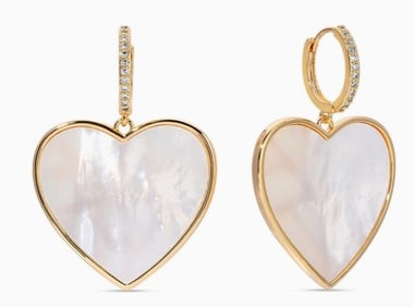 NEW!! EYECANDY LOS ANGELES AGNES HEART EARRINGS