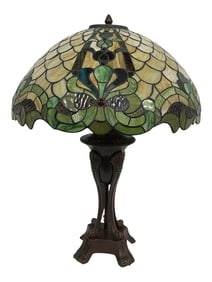 TIFFANY STYLE TABLE LAMP 26"