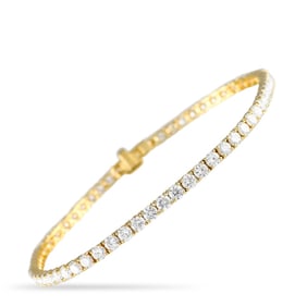 14K GOLD LAB-GROWN DIAMOND TENNIS BRACELET