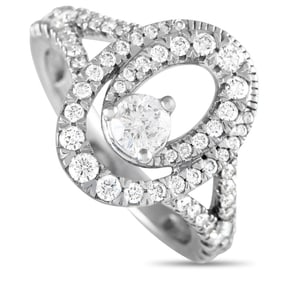 14K WHITE GOLD 1.0CT DIAMOND RING SZ 7