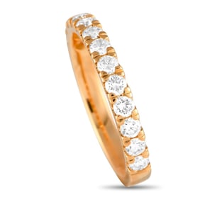 18K ROSE  GOLD 0.79CT DIAMOND RING SZ 7
