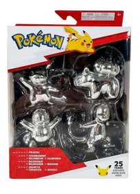 POKEMON 25TH ANNIVERSARY SILVER 4PK RARE