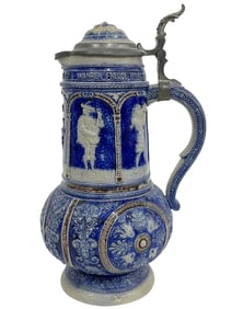 GERMAN SALT GLAZED STEIN 13"