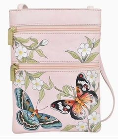 NEW!  ANNUSKA  ANNUSKA HAND PAINTED LEATHER MINI D