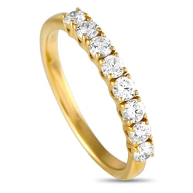 14K YELLOW GOLD LAB GROWN DIAMOND RING SZ7
