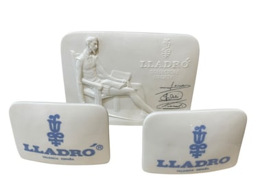 3 LLADRO COLLECTORS SOCIETY PLAQUES