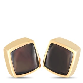 VHERNIER 18K YELLOW GOLD MOTHER OF PEARL CUFFLINK