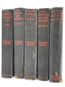 VINTAGE THE CRIME CLUB INC. BOOKS SET OF 5