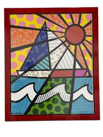 SAILBOAT PRINT BY ROMERO BRITTO 24.5"