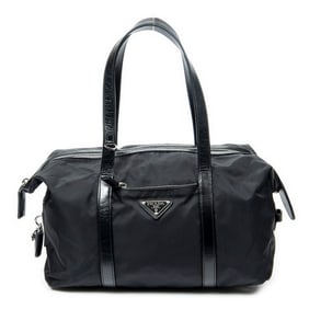 PRADA SMALL SOFT BOSTON BLACK SHOULDER BAG
