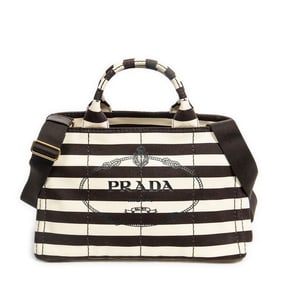 PRADA MEDIUM CANAPA TOTE HANDBAG