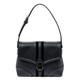 GUCCI TREASURE FLAP BLACK SHOULDER BAG