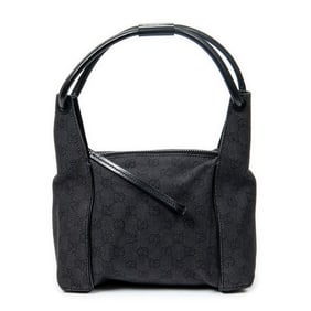GUCCI SMALL ZIP HOBO BLACK CANVAS