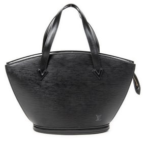 LOUIS VUITTON ST JACQUES BLACK EPI LEATHER HANDBAG