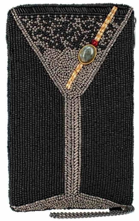 NEW MARY FRANCES MAKE IT DIRTY CROSSBODY HANDBAG: NEW MARY FRANCES MAKE IT DIRTY CROSSBODY HANDBAG NEW MARY FRANCES MAKE IT DIRTY CROSSBODY -STRAP LENGTH 51" -STRAP DROP 24" -REMOVABLE CROSSBODY CHAIN STRAP, TOP COMPARTMENT, SIDE ZIPPER, FITS CELL PH