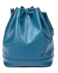 LOUIS VUITTON BLUE LEATHER EPI NOE SHOULDERBAG GM