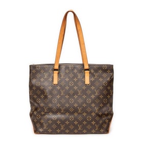 LOUIS VUITTON CABAS MEZZO BROWN SHOULDER BAG