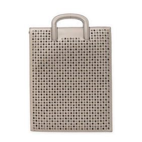 LOUBOUTIN TRICK TRACK PORTFOLIO BAG GREY