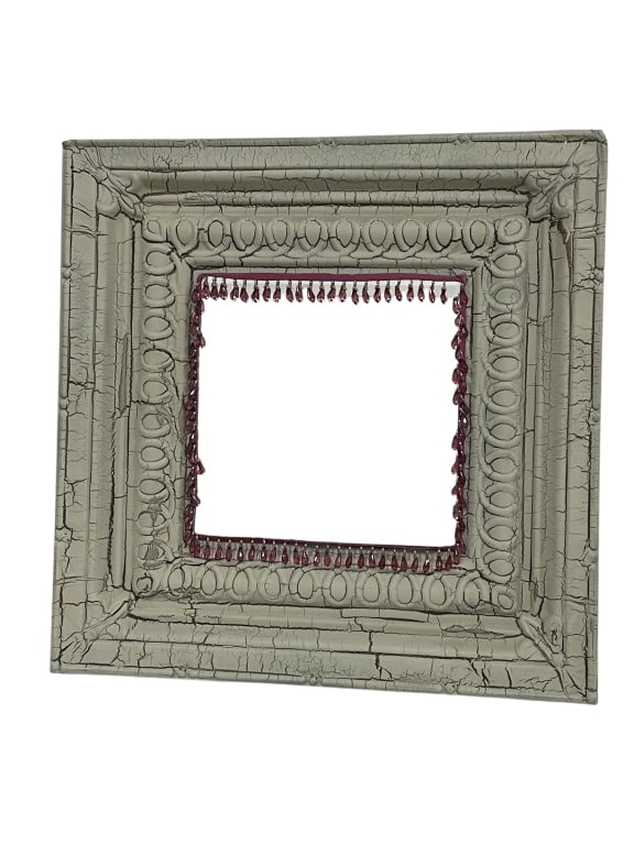 BOHO TIN CEILING TILE MIRROR 24.5" (1 of 7)