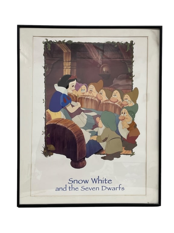 DISNEY PRINT OF SNOW WHITE AND THE SEVEN DWARFS (1 of 2)