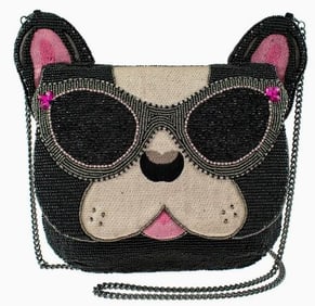 NEW! MARY FRANCES THROW ME A BONE CROSSBODY HANDBG