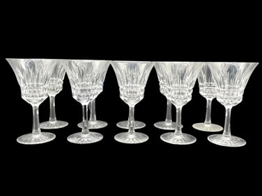 VILLEROY & BOCH CRYSTAL WINE GLASSES SET OF 10
