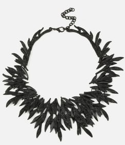 NEW! EYE CANDY LA REA NECKLACE BLACK CRYSTAL