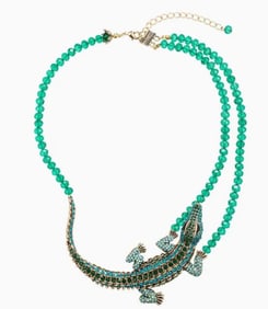 NEW! EYE CANDY LA SEE YOU LATER GATOR NECKLACE