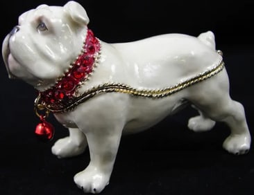 NIB SEA CREATIONS BULL DOG BOX 3.5"