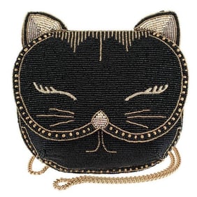 NEW! MARY FRANCES WHISKERS CAT CROSSBODY BAG