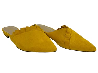 UNISA YELLOW VELVET MULE SZ 8.5
