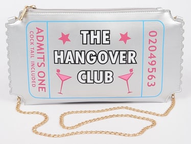 NEW! HELLOW 3AM THE HANGOVER CLUB CLUTCH