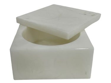 GENUINE VOLTERRA ALABASTER SWIVEL TOP BOX