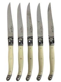 LAGUIOLE JEAN DEBOST FRANCE SET OF 5 KNIVES