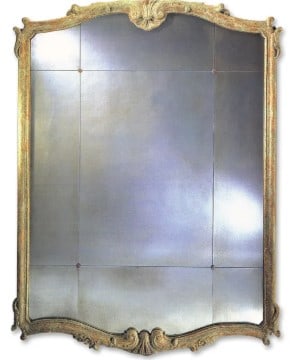 LARGE MINTON SPIDELL FRENCH CARVED MIRROR 77" (1 of 9)