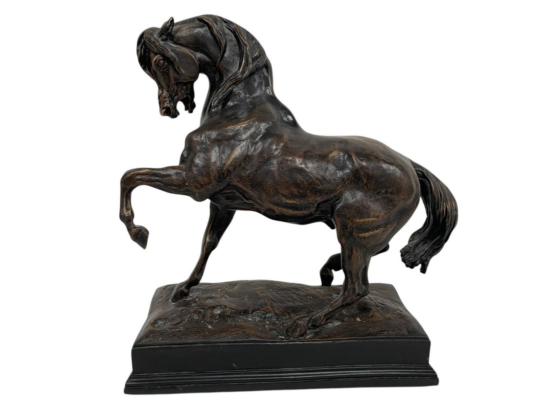 VINTAGE PRANCING HORSE SCULPTURE 12" (1 of 7)