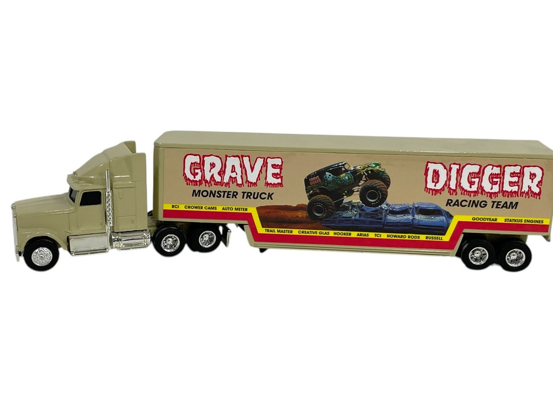 ERTL GRAVE DIGGER SEMI  DIE CAST SCALE MODEL 11" (1 of 6)