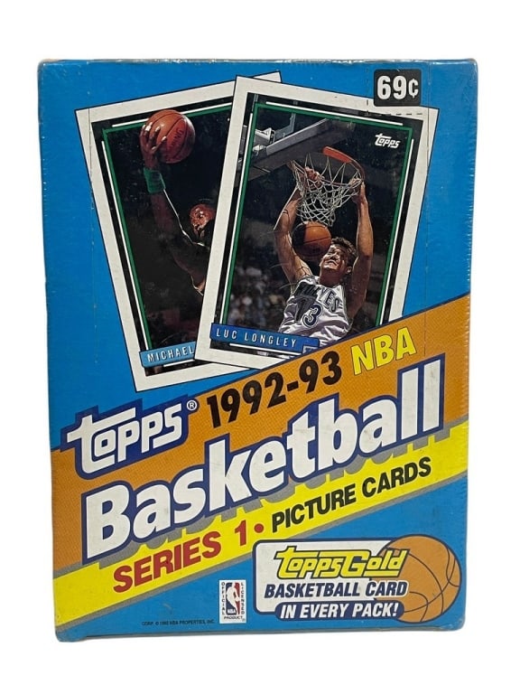 TOPPS 92-93 NBA BASKETBALL SERIES 1 SEALED BOX SET (1 of 3)