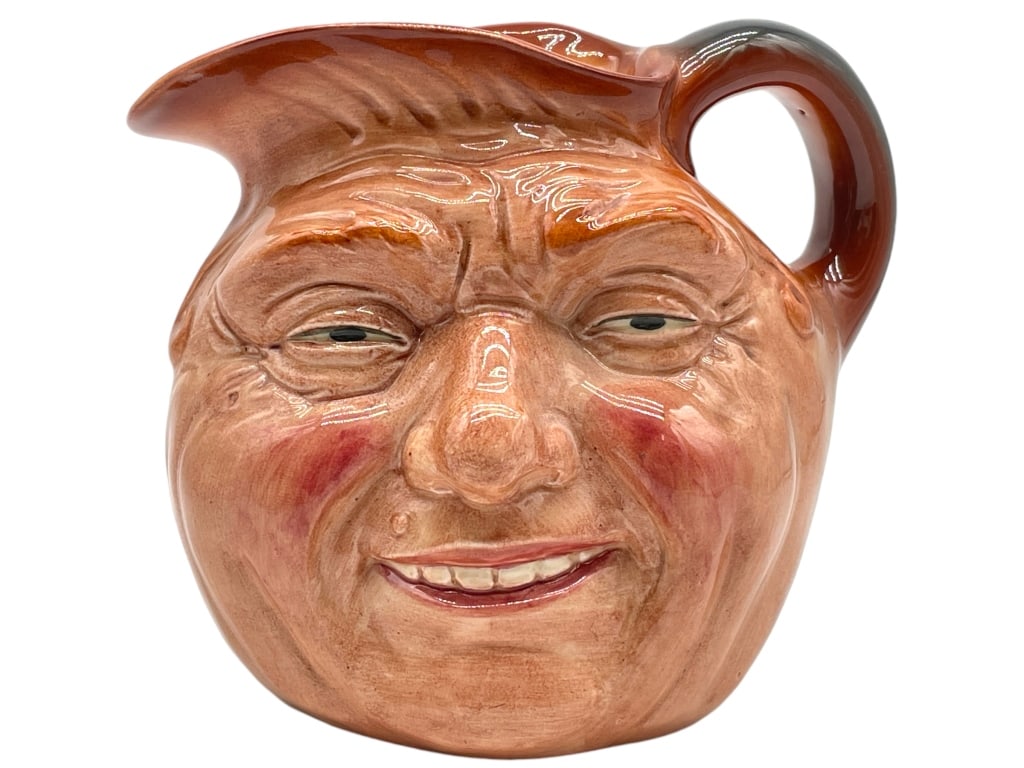 ROYAL DOULTON LTD. ED. "JOHN BARELYCORN" JUG D5327: ROYAL DOULTON LTD. ED. "JOHN BARELYCORN" JUG D5327 -VERY GOOD PRE OWNED CONDITION -APPROX 6" TALL -MADE IN ENGLAND -D5327 -SIGNED -LIMITED TO 7,500 PIECES, THIS NUMBER IS 6603 -JA 123124 #17 ***Please