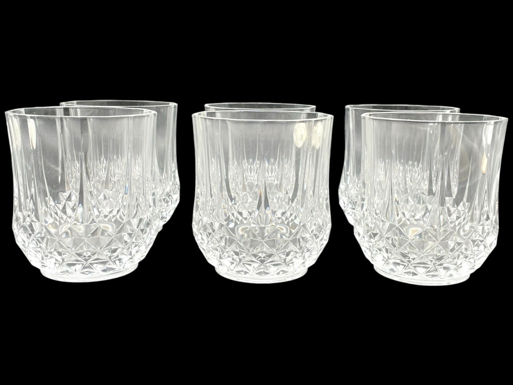 SET OF 6 CRISTAL D'ARQUES LONGCHAMP GLASSES (1 of 6)