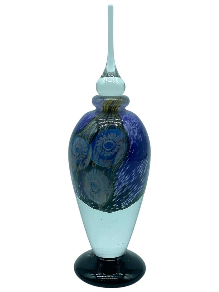 ROBERT EICKHOLT ART GASS PERFUME BOTTLE 8.5" (1 of 8)